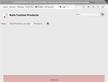 Tablet Screenshot of nailsfashionproducts.com